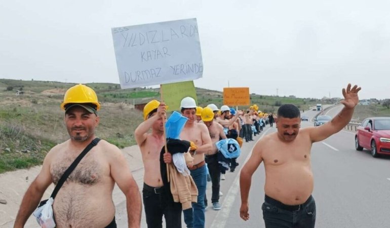 Doruk Madencilik İşçilerinin Ankara Yürüyüşü 5. Gününde