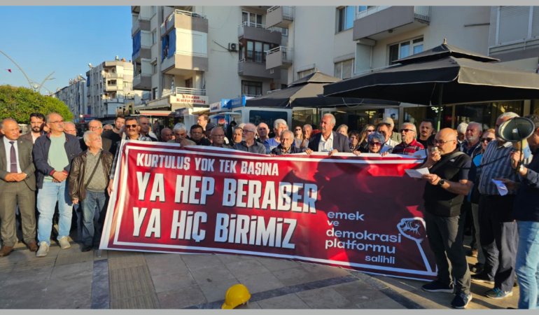 Salihli’de Doruk Madencilik İşçileriyle Dayanışma Eylemi: Tüm Alacaklar Tek Seferde Ödensin