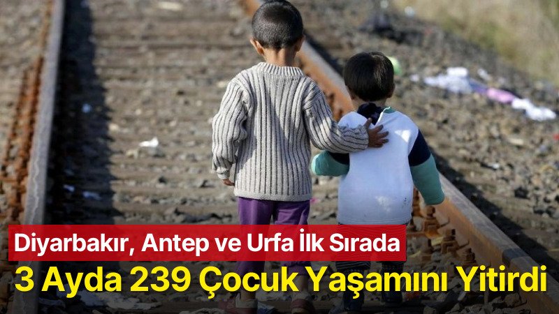 3 Ayda 239 Çocuk Yaşamını Yitirdi