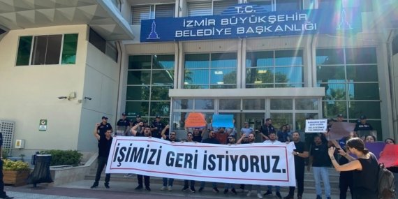 İzBB’den Çıkarılan İşçiler İşe Dönmek İçin Eyleme Başladı