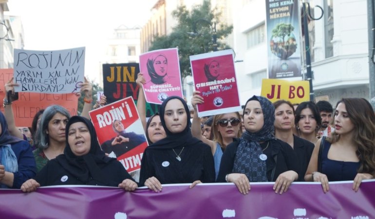 Rojin Kabaiş’in Ölümünün 2. Yılında Diyarbakır’da Yürüyüş: Rojin’e Ne Oldu? 1 rojin eylemi