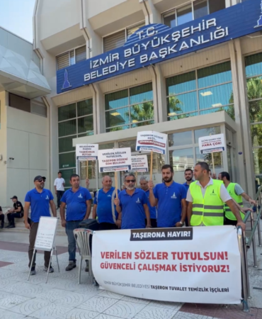 İzmir Büyükşehir Belediyesinde Taşeron Çalışmaya Karşı Mücadele 35’inci Gününde 2 taşeron izmir