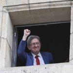 France Insoumise Paris election evening at Rotonde Stalingrad Jean Luc Melenchon NEWS 2nd round of legislative elections