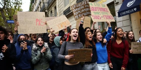 Fransa’da Öğrenci Eylemlerinin 5. Günü: Liseler ve Üniversiteler Sokakta